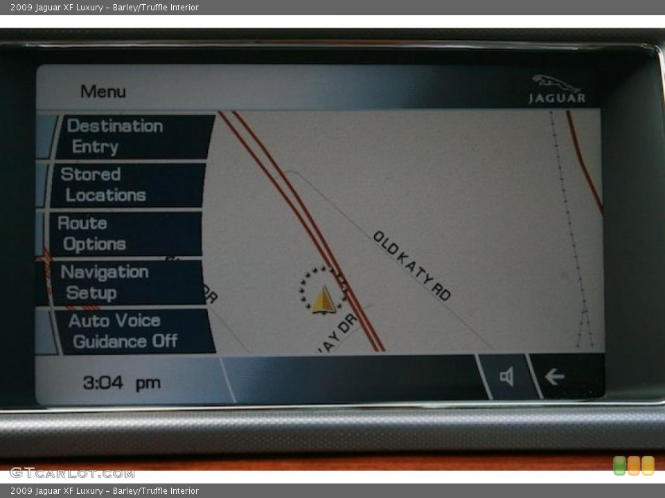 Barley/Truffle Interior Navigation for the 2009 Jaguar XF Luxury #42481340