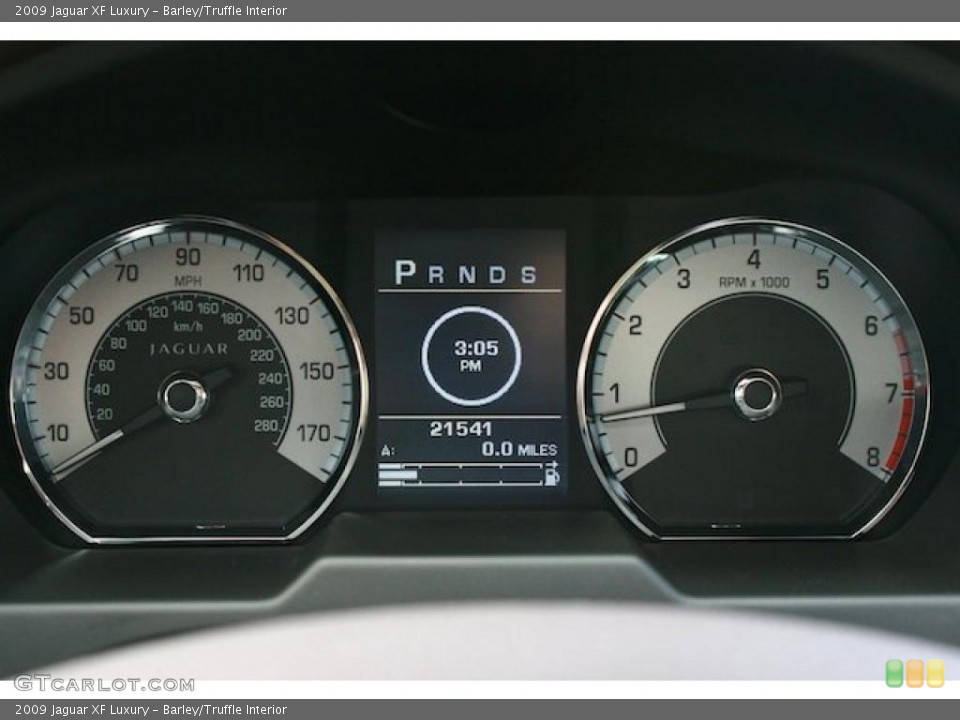 Barley/Truffle Interior Gauges for the 2009 Jaguar XF Luxury #42481368