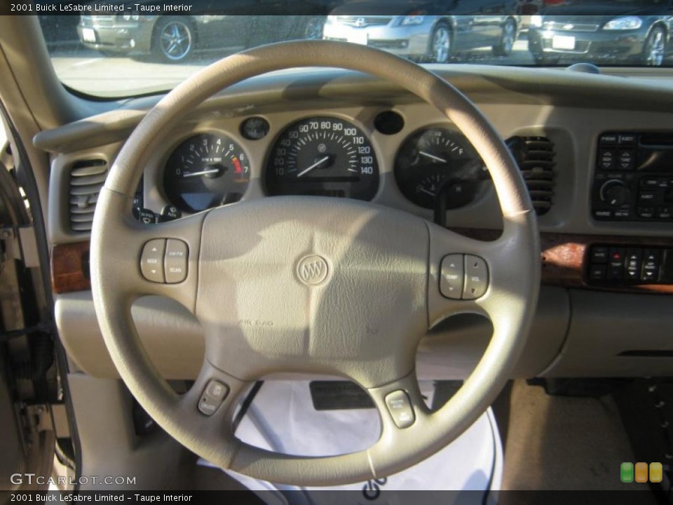 Taupe Interior Steering Wheel for the 2001 Buick LeSabre Limited #42483812