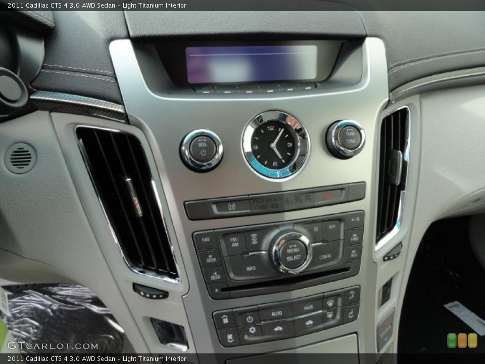 Light Titanium Interior Controls for the 2011 Cadillac CTS 4 3.0 AWD Sedan #42484480
