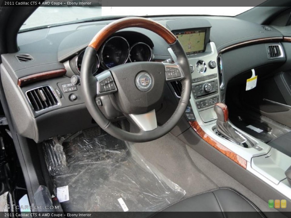 Ebony Interior Prime Interior for the 2011 Cadillac CTS 4 AWD Coupe #42484664