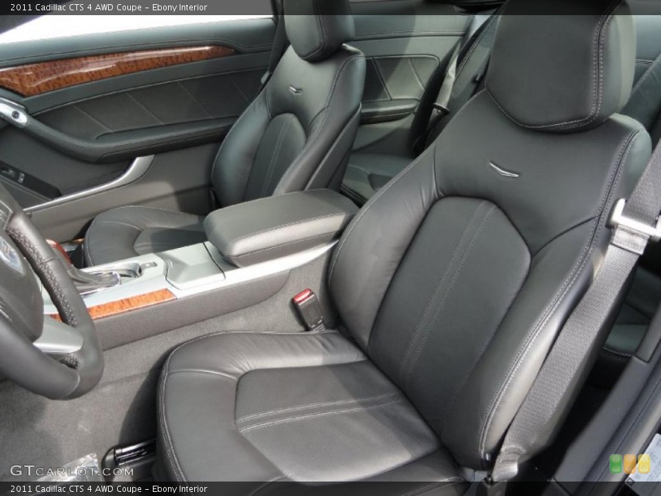 Ebony Interior Photo for the 2011 Cadillac CTS 4 AWD Coupe #42484680