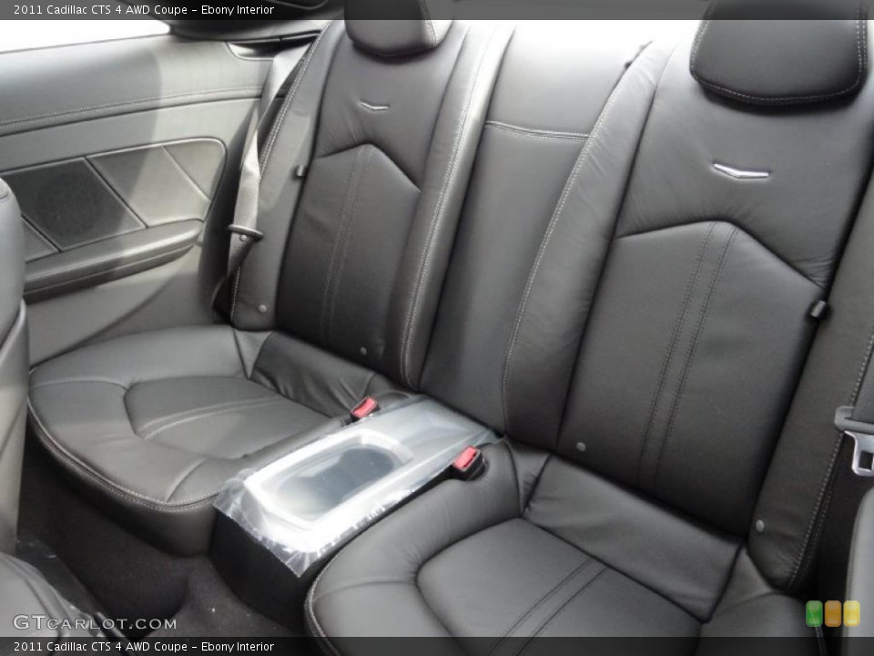 Ebony Interior Photo for the 2011 Cadillac CTS 4 AWD Coupe #42484700