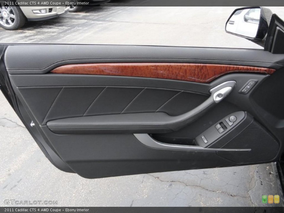 Ebony Interior Door Panel for the 2011 Cadillac CTS 4 AWD Coupe #42484736