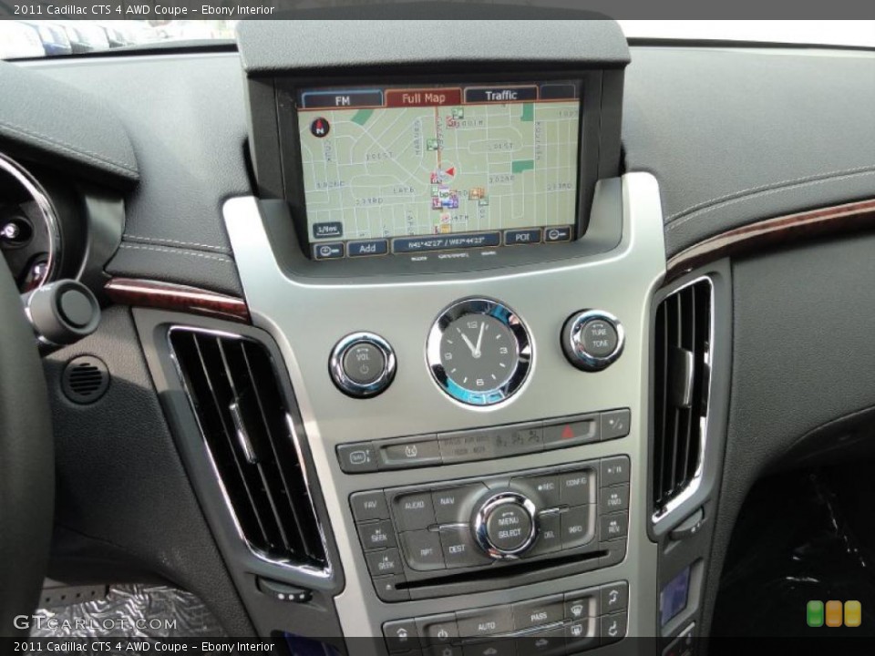 Ebony Interior Navigation for the 2011 Cadillac CTS 4 AWD Coupe #42484828