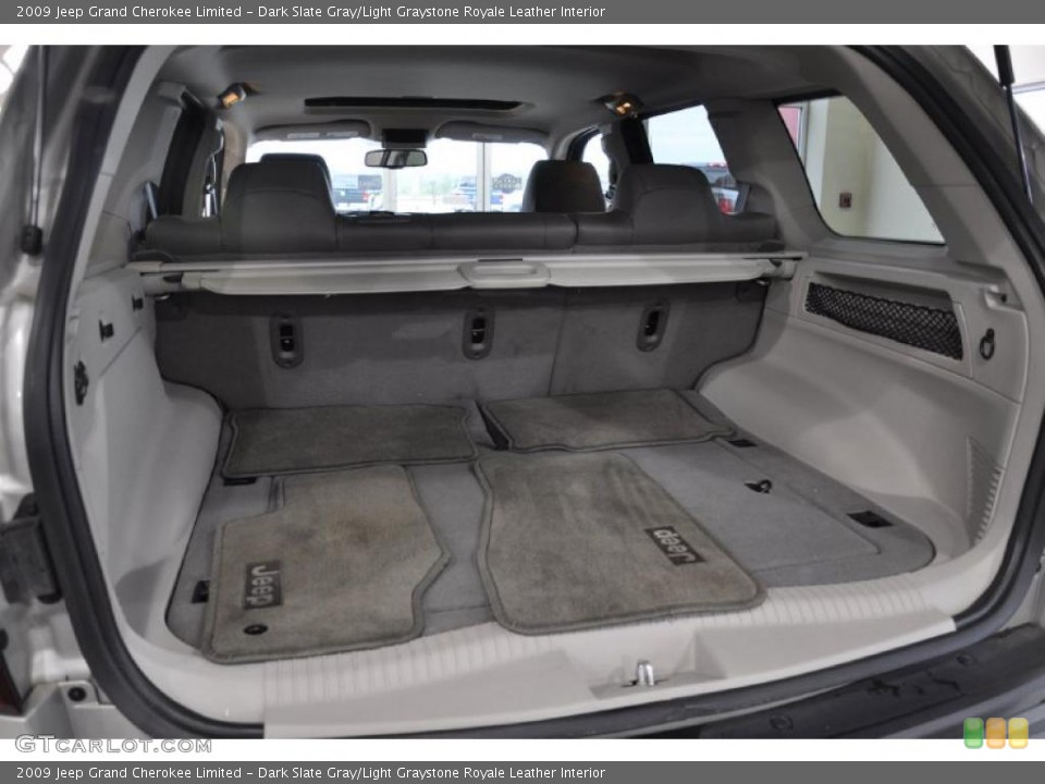 Dark Slate Gray/Light Graystone Royale Leather Interior Trunk for the 2009 Jeep Grand Cherokee Limited #42491961