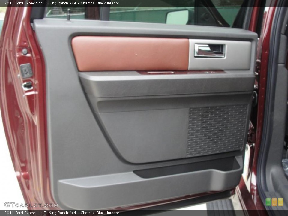 Charcoal Black Interior Door Panel for the 2011 Ford Expedition EL King Ranch 4x4 #42492826