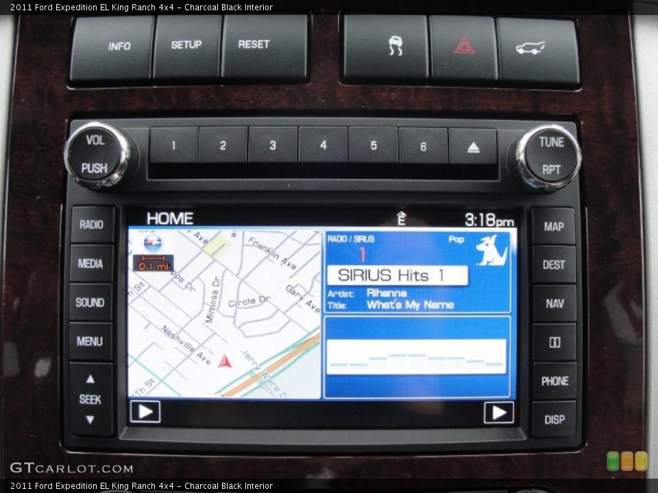Charcoal Black Interior Navigation for the 2011 Ford Expedition EL King Ranch 4x4 #42492990
