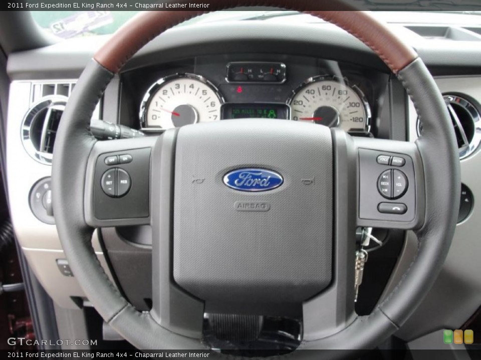 Chaparral Leather Interior Steering Wheel for the 2011 Ford Expedition EL King Ranch 4x4 #42493822