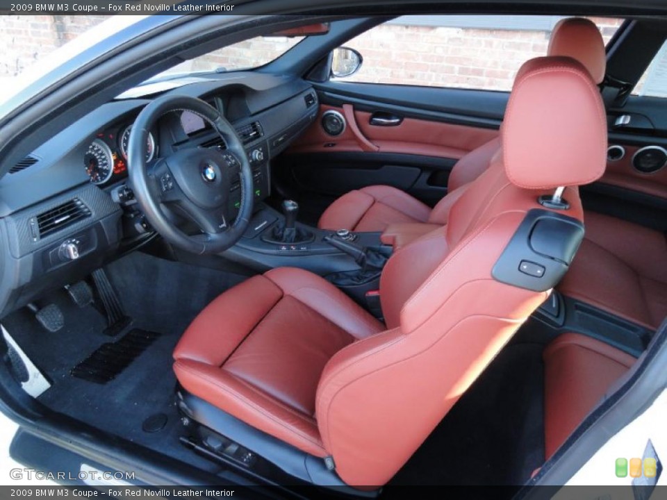 Fox Red Novillo Leather Interior Photo for the 2009 BMW M3 Coupe #42495206