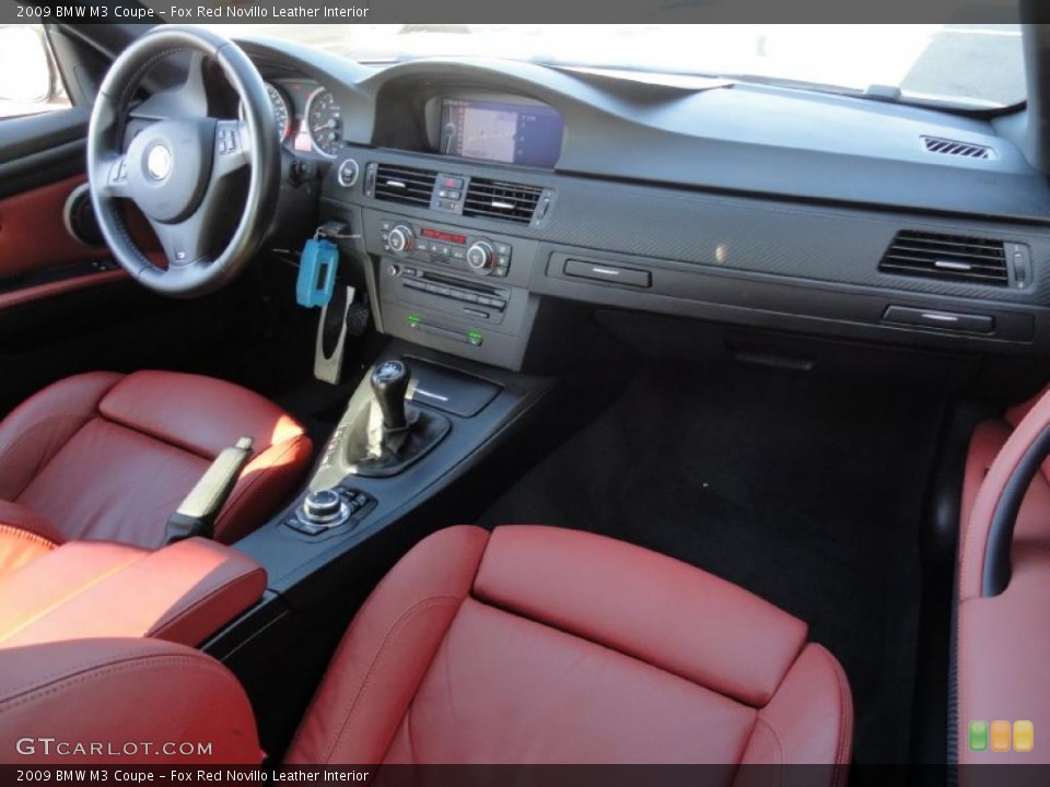 Fox Red Novillo Leather Interior Dashboard for the 2009 BMW M3 Coupe #42495226