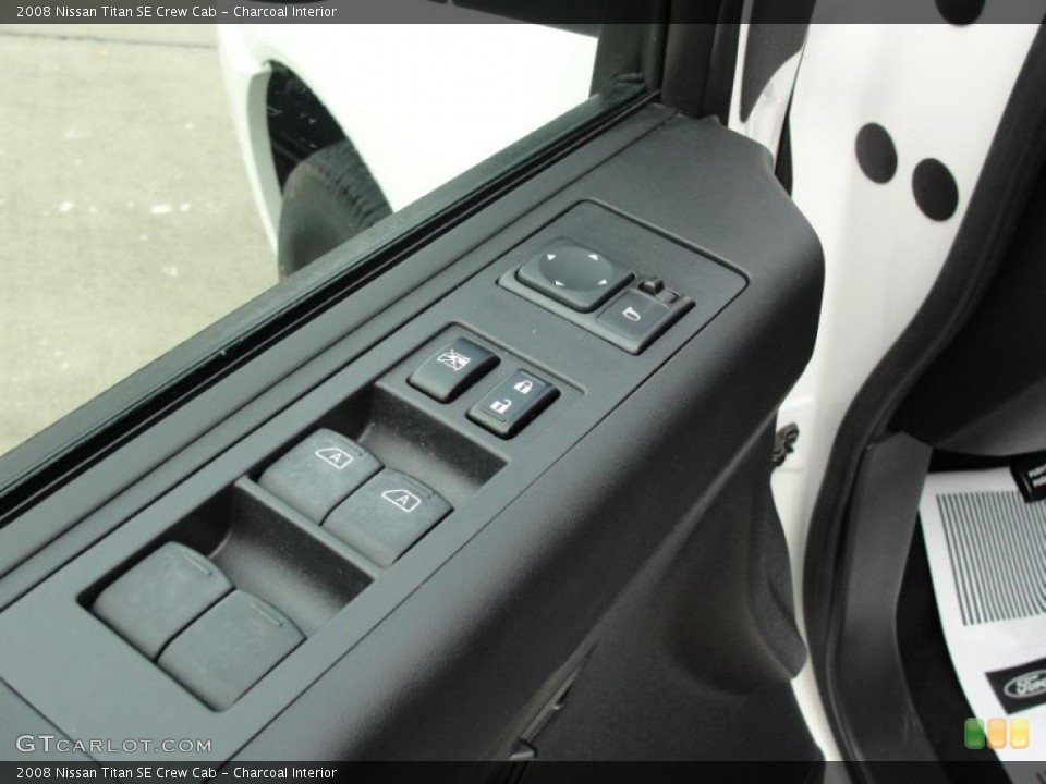 Charcoal Interior Controls for the 2008 Nissan Titan SE Crew Cab #42508339
