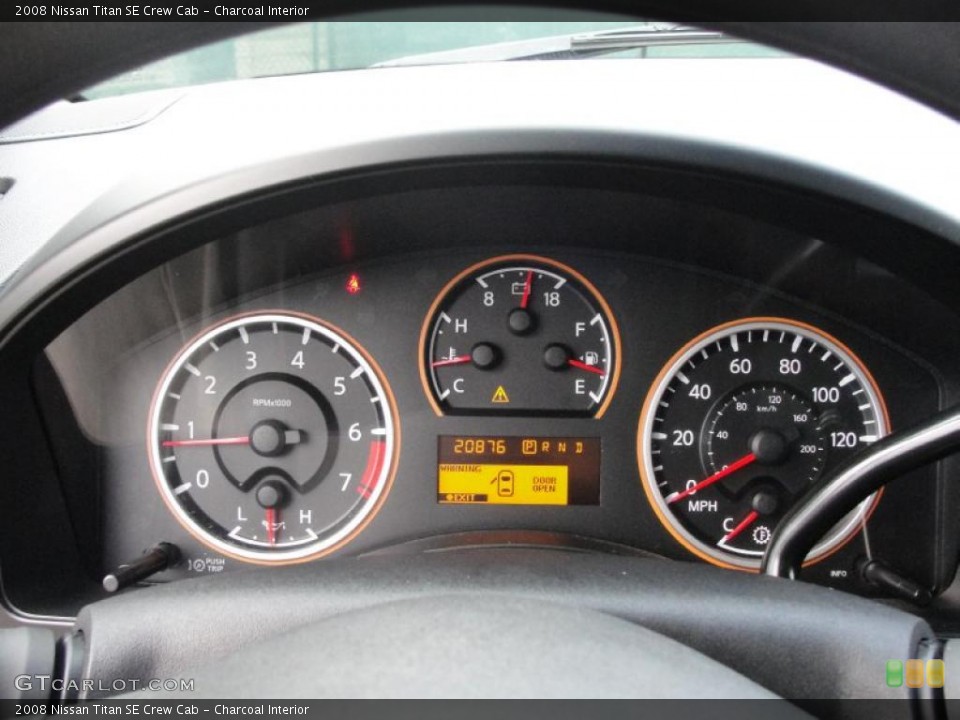 Charcoal Interior Gauges for the 2008 Nissan Titan SE Crew Cab #42508471
