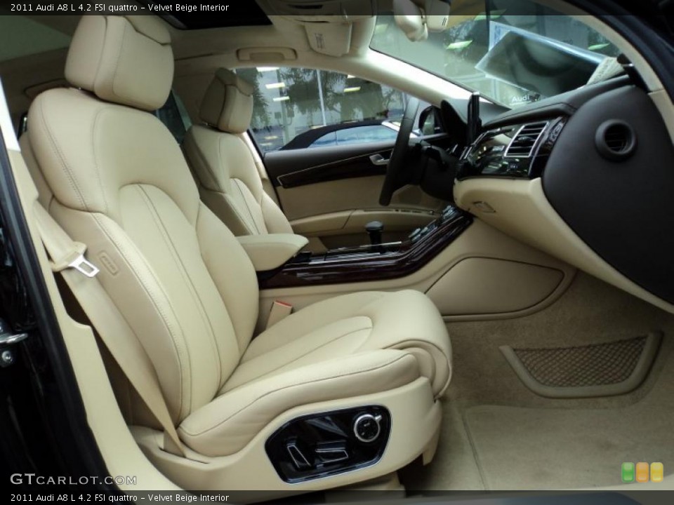 Velvet Beige Interior Photo for the 2011 Audi A8 L 4.2 FSI quattro #42512183