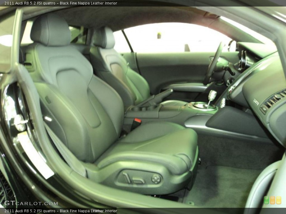 Black Fine Nappa Leather Interior Photo for the 2011 Audi R8 5.2 FSI quattro #42512587