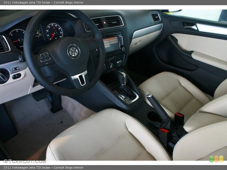 Cornsilk Beige Interior Photo for the 2011 Volkswagen Jetta TDI Sedan #42514271