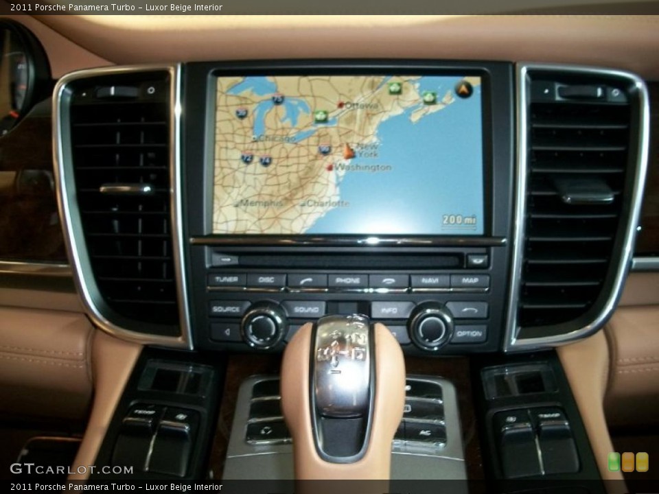 Luxor Beige Interior Navigation for the 2011 Porsche Panamera Turbo #42524489