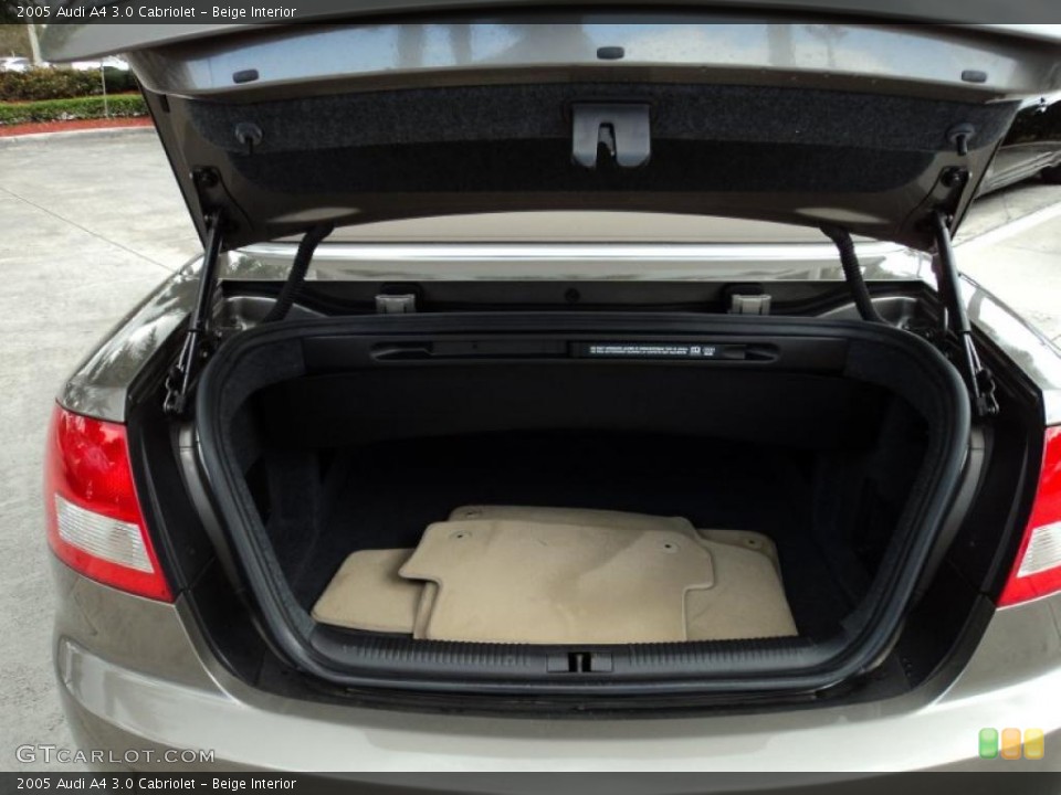 Beige Interior Trunk for the 2005 Audi A4 3.0 Cabriolet #42526265