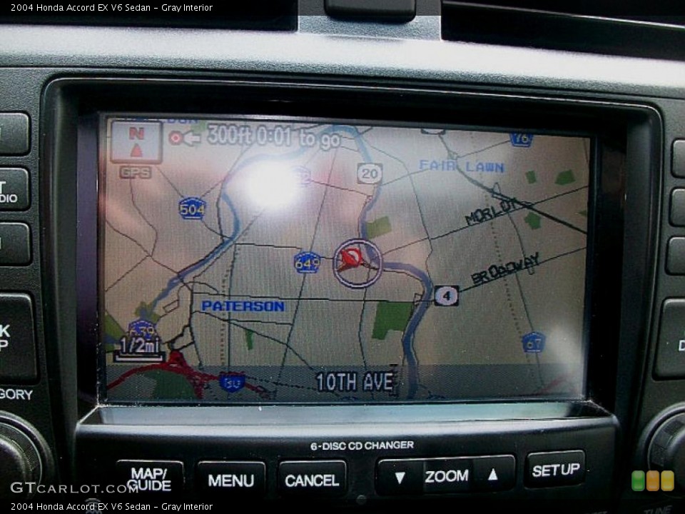 Gray Interior Navigation for the 2004 Honda Accord EX V6 Sedan #42527849