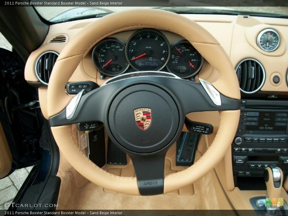 Sand Beige Interior Steering Wheel for the 2011 Porsche Boxster  #42528261