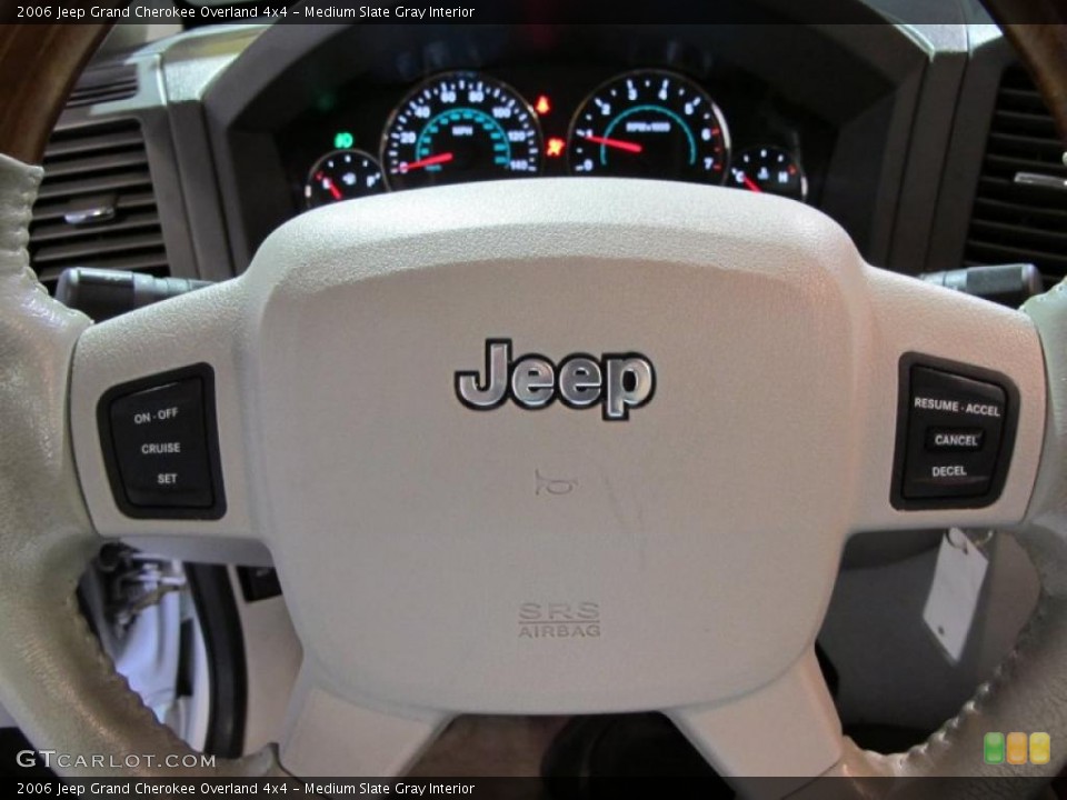 Medium Slate Gray Interior Steering Wheel for the 2006 Jeep Grand Cherokee Overland 4x4 #42529177