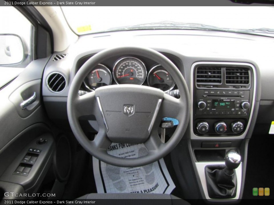 Dark Slate Gray Interior Dashboard for the 2011 Dodge Caliber Express #42532917