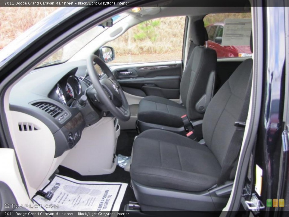 Black/Light Graystone Interior Photo for the 2011 Dodge Grand Caravan Mainstreet #42533341