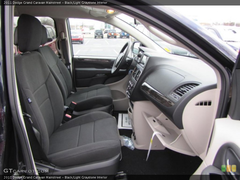 Black/Light Graystone Interior Photo for the 2011 Dodge Grand Caravan Mainstreet #42533405