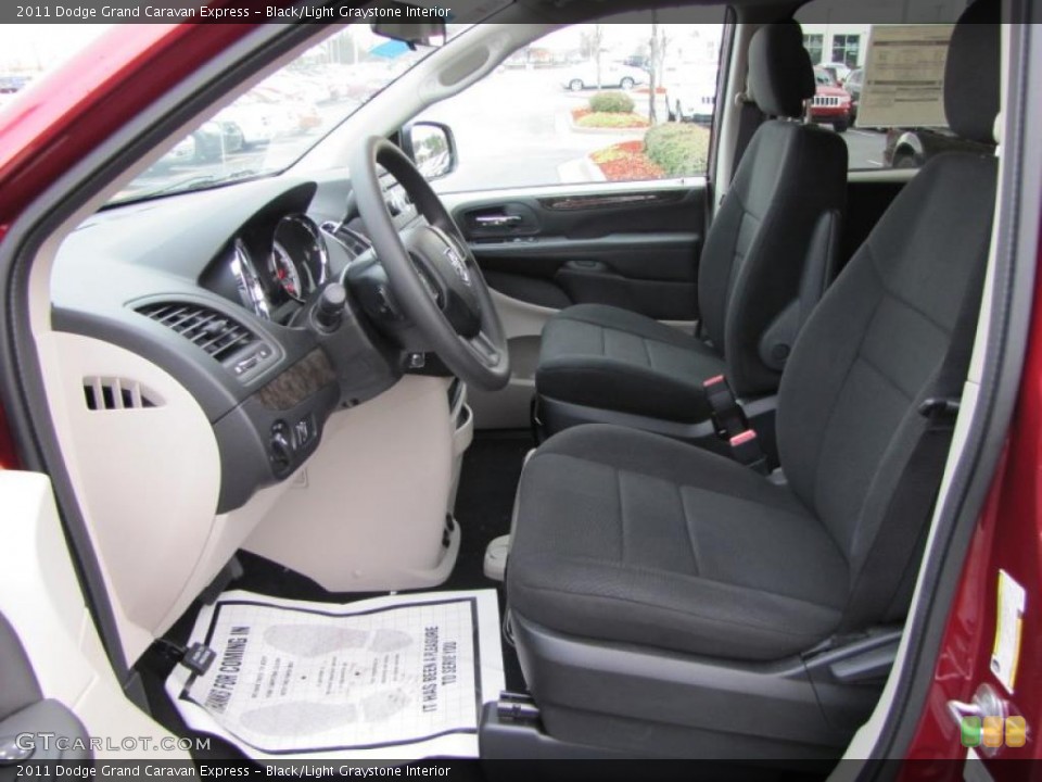Black/Light Graystone Interior Photo for the 2011 Dodge Grand Caravan Express #42533829