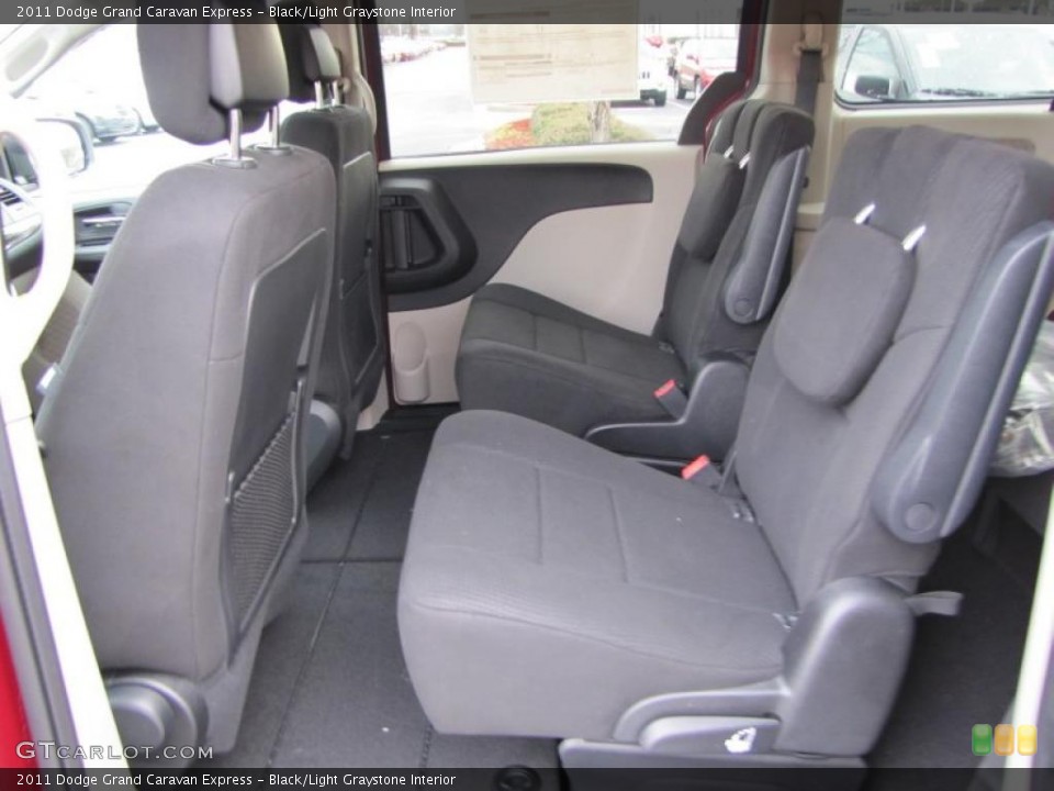 Black/Light Graystone Interior Photo for the 2011 Dodge Grand Caravan Express #42533845