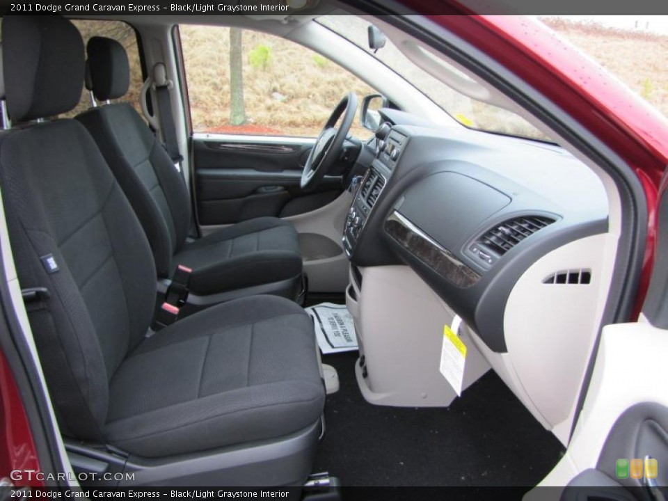 Black/Light Graystone Interior Photo for the 2011 Dodge Grand Caravan Express #42533877