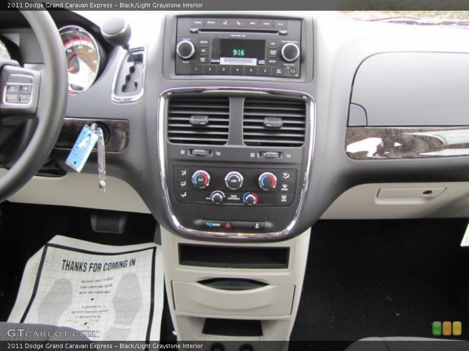 Black/Light Graystone Interior Controls for the 2011 Dodge Grand Caravan Express #42533893