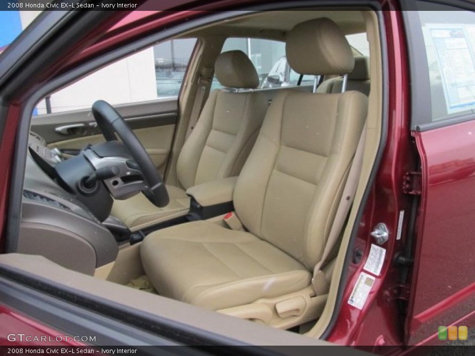 Ivory Interior Photo for the 2008 Honda Civic EX-L Sedan #42541049