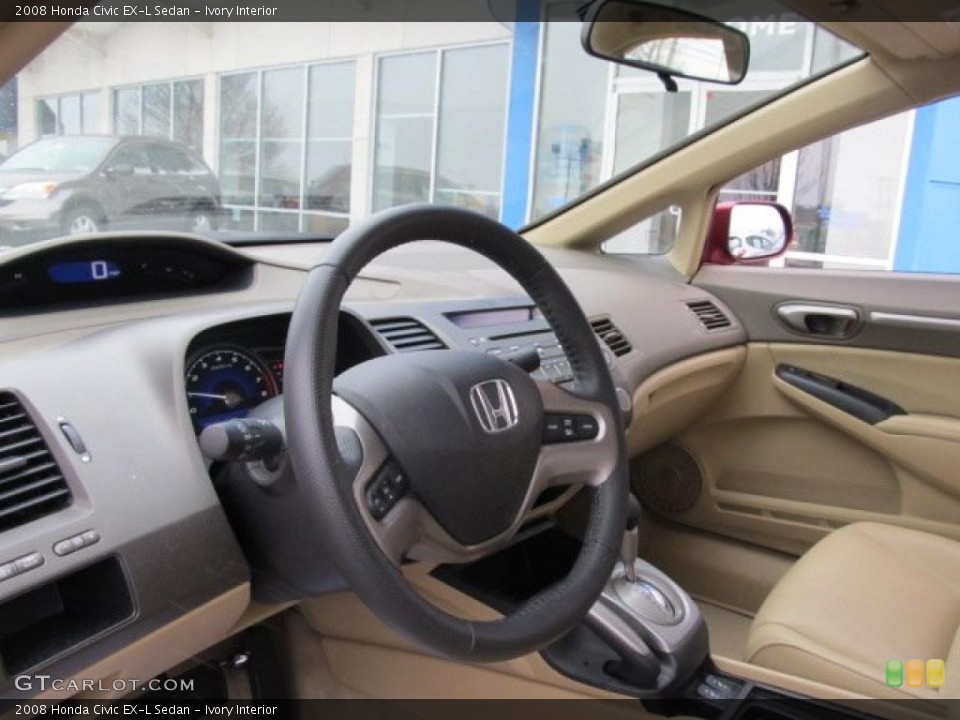 Ivory Interior Photo for the 2008 Honda Civic EX-L Sedan #42541065