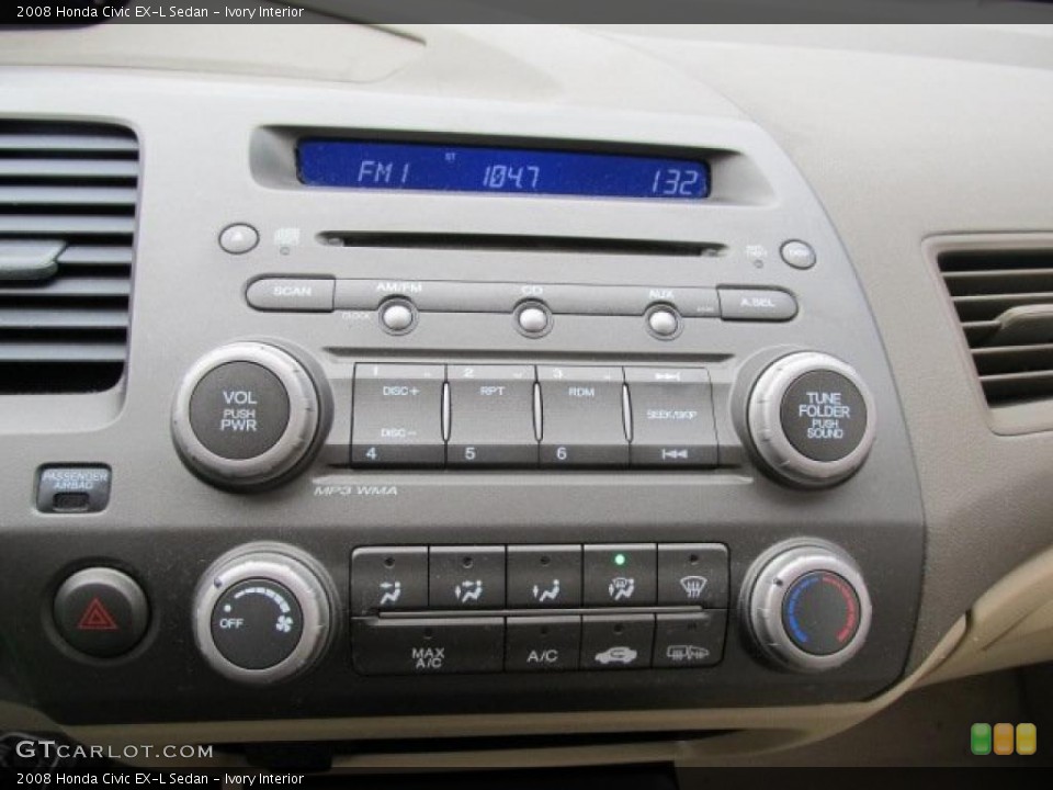 Ivory Interior Controls for the 2008 Honda Civic EX-L Sedan #42541093