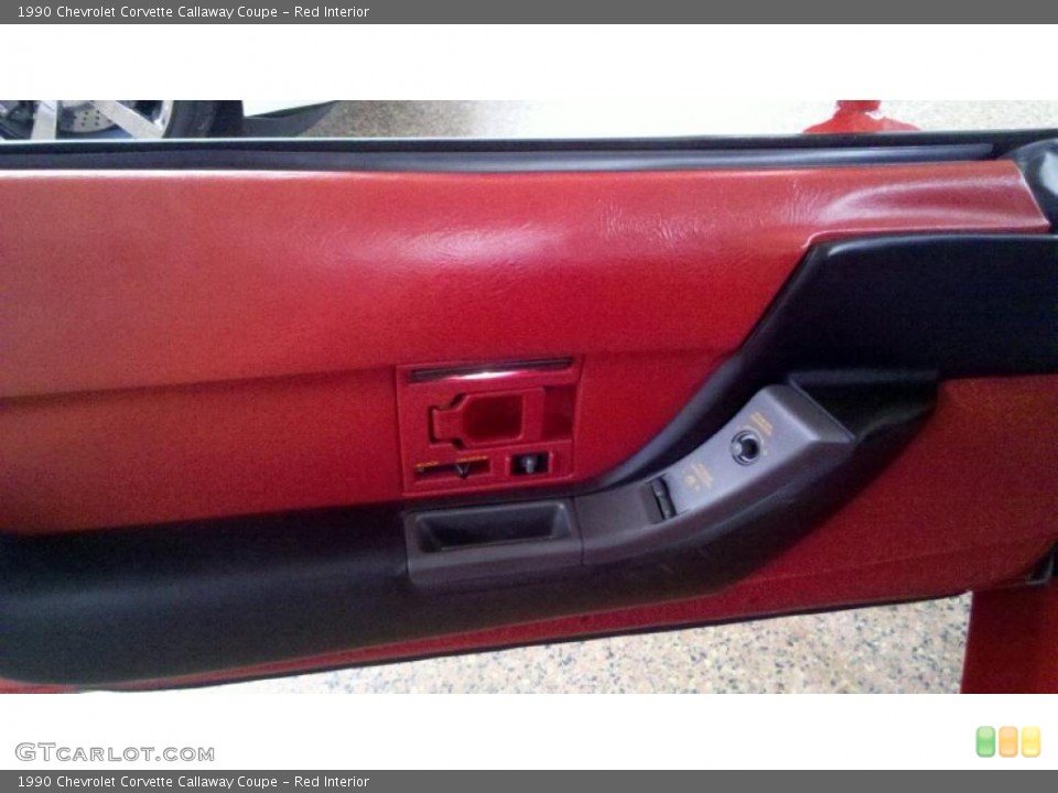 Red Interior Door Panel for the 1990 Chevrolet Corvette Callaway Coupe #42541985