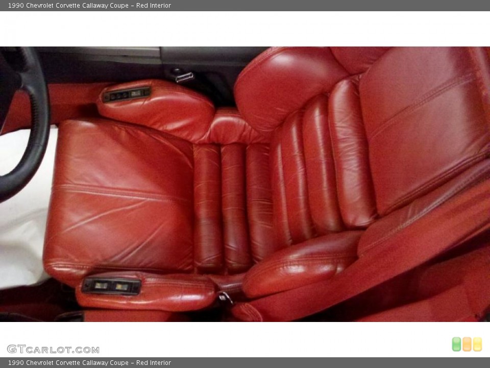 Red Interior Photo for the 1990 Chevrolet Corvette Callaway Coupe #42542073