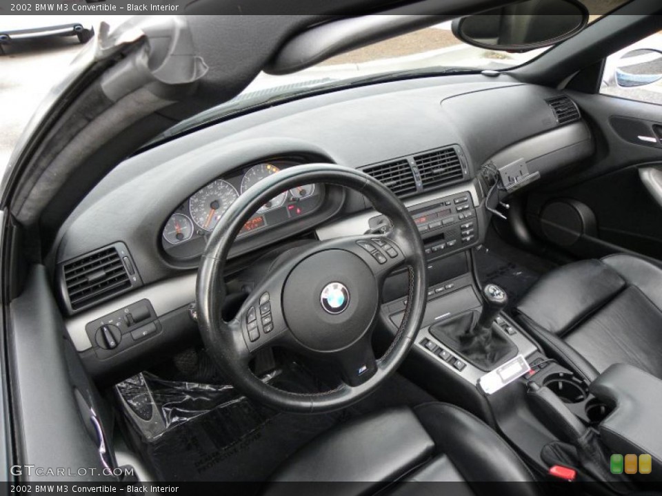 Black Interior Prime Interior for the 2002 BMW M3 Convertible #42542145