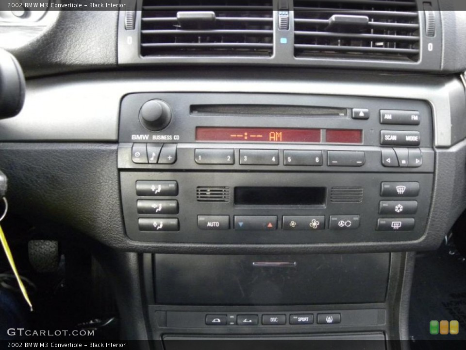 Black Interior Controls for the 2002 BMW M3 Convertible #42542369