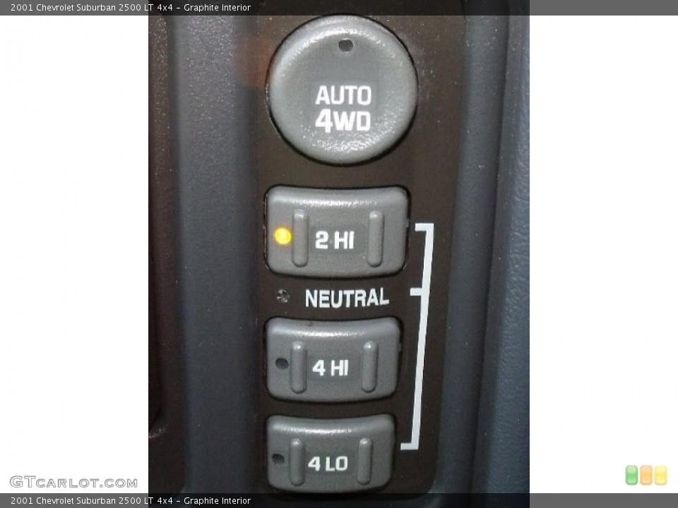 Graphite Interior Controls for the 2001 Chevrolet Suburban 2500 LT 4x4 #42543065