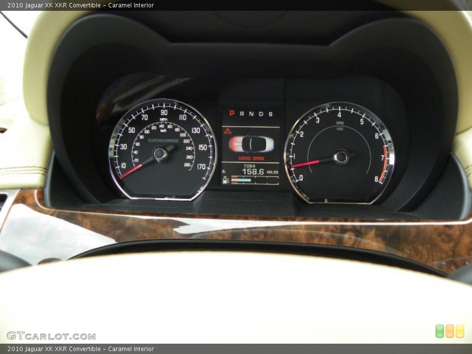 Caramel Interior Gauges for the 2010 Jaguar XK XKR Convertible #42543877