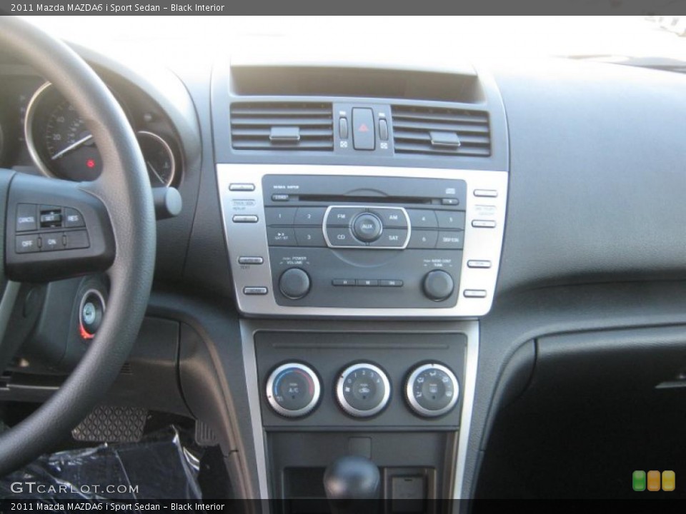 Black Interior Controls for the 2011 Mazda MAZDA6 i Sport Sedan #42545701