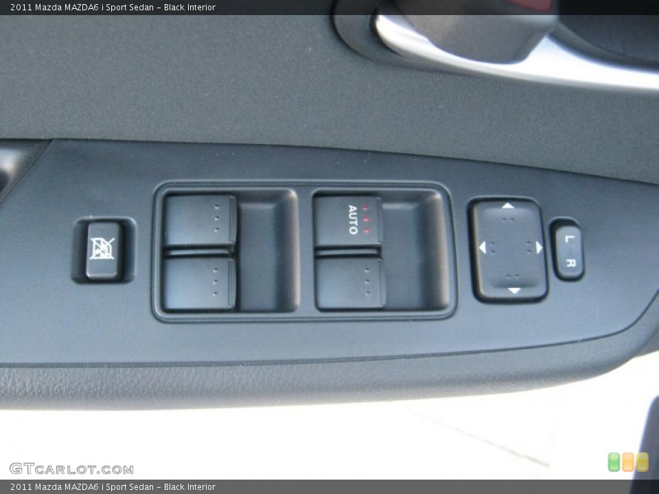 Black Interior Controls for the 2011 Mazda MAZDA6 i Sport Sedan #42545825