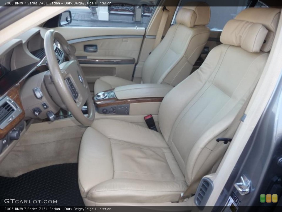 Dark Beige/Beige III Interior Photo for the 2005 BMW 7 Series 745Li Sedan #42547345