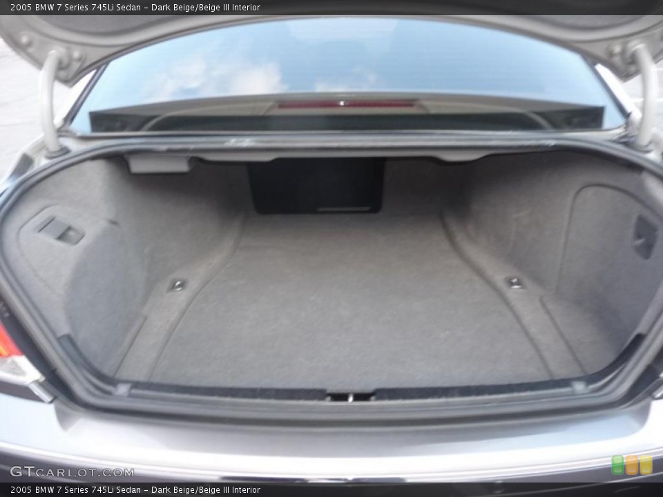 Dark Beige/Beige III Interior Trunk for the 2005 BMW 7 Series 745Li Sedan #42547509