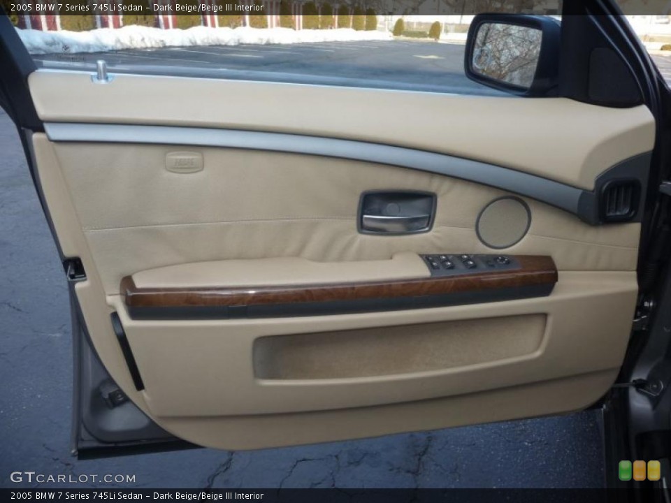 Dark Beige/Beige III Interior Door Panel for the 2005 BMW 7 Series 745Li Sedan #42547593