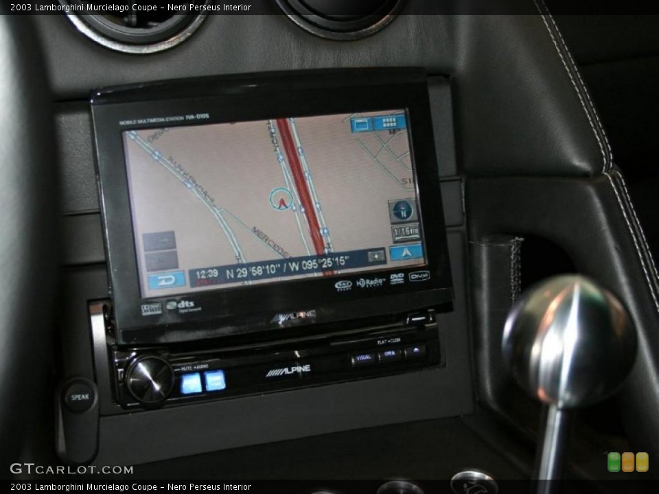 Nero Perseus Interior Navigation for the 2003 Lamborghini Murcielago Coupe #42550589