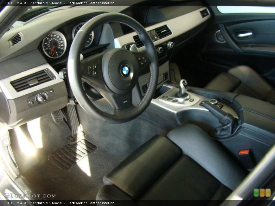 Black Merino Leather Interior Prime Interior for the 2010 BMW M5  #42554325