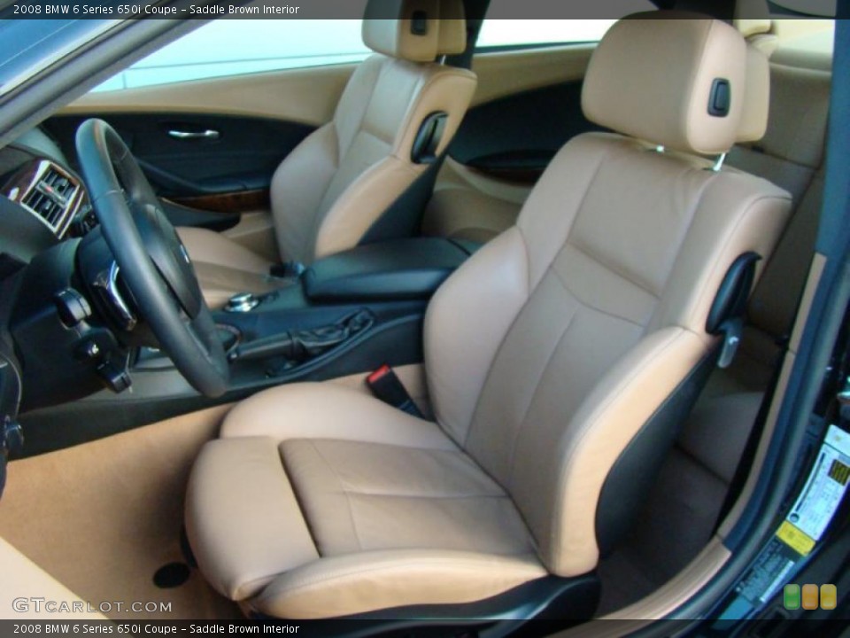 Saddle Brown Interior Photo for the 2008 BMW 6 Series 650i Coupe #42554509