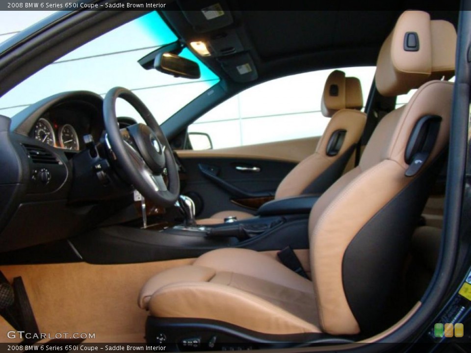 Saddle Brown Interior Photo for the 2008 BMW 6 Series 650i Coupe #42554517